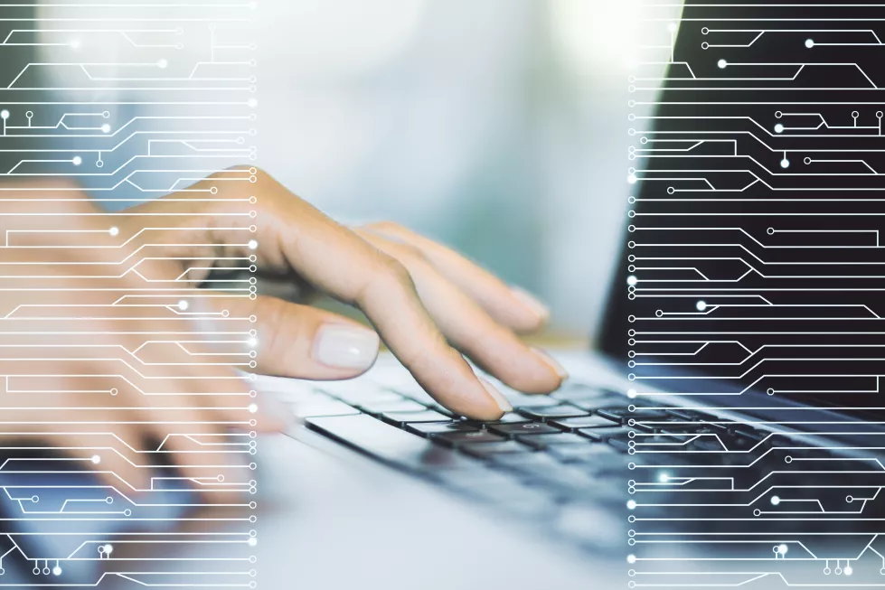 creative-concept-microscheme-illustration-hands-typing-laptop-background-big-data-database-concept-multiexposure